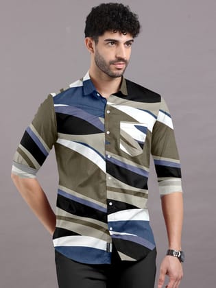 Cool Fiesta Printed Shirt-42 - XL