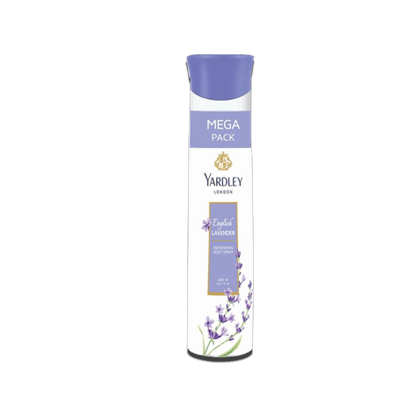 Yardley London English Lavender Refreshing Body Spray, 200 ml Bottle