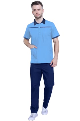 Male Support Staff - MSS02 - Ocean Blue-Ocean Blue / S