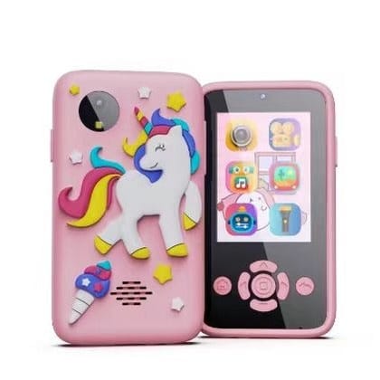 New Kids Smartphone Camera Toy For Kids-Unicorn Peach