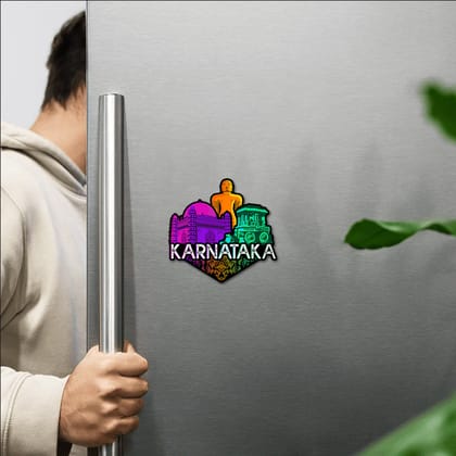 Karnataka Fridge Magnet | Exploring India