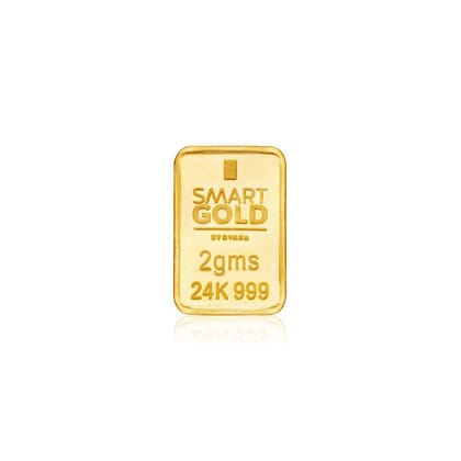 Dvara SmartGold Gold Bar Rectangle - (24K) 2 Gms