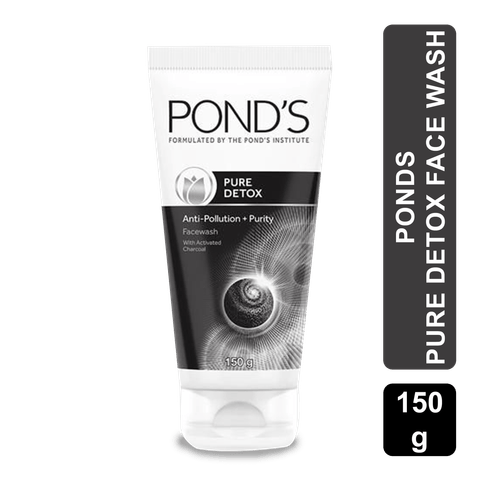 Ponds Pure Detox Face Wash, 150 gm Tube