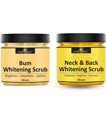 Park Daniel Bum and Neck Back Cleansing Body Scrub For Skin Whitening Scrub & Exfoliators 100 gm Pack of 2