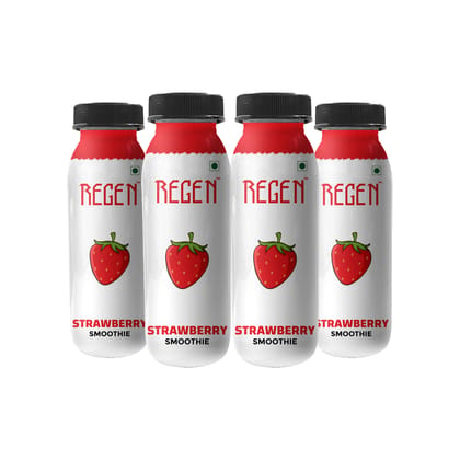 REGEN Yogurt Smoothies Strawberry, 200 ml Each - Pack of 4