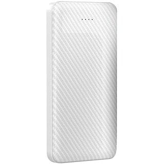 TecSox 10000 mAh Power Bank (white, Lithium Polymer)