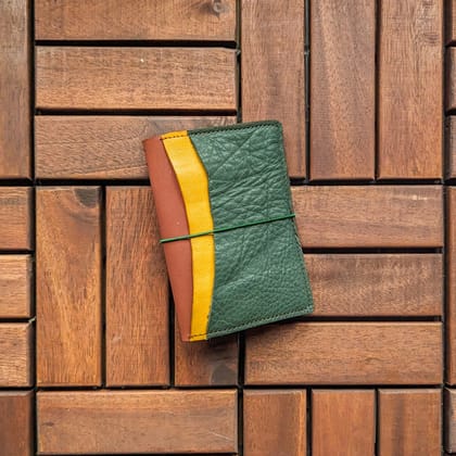 RS // Tuscan Tan w/ Forest Green & Sunshine Yellow TN Journal Cover - Passport