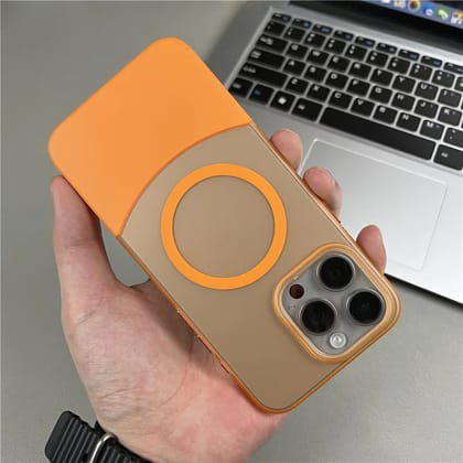 Dual Tone Detachable MagSafe Cover-iPhone 14 Pro Max / Orange