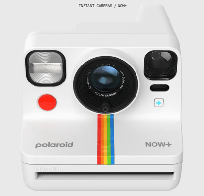 Polaroid Now+ Generation 2 i-Type Instant Camera & Lens Filters-White