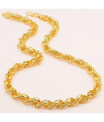 FASHION FRILL - Gold Plated Chain ( Pack of 1 ) - Golden