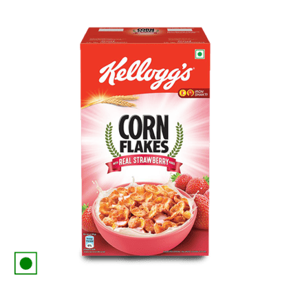 Kellogg's Corn Flakes With Real Strawberry Puree, 575 gm Box