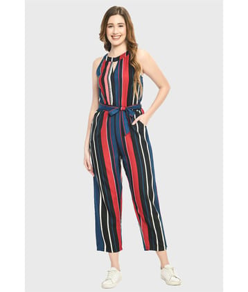 PREEGO - Red Crepe Regular Fit Womens Jumpsuit ( Pack of 1 ) - None