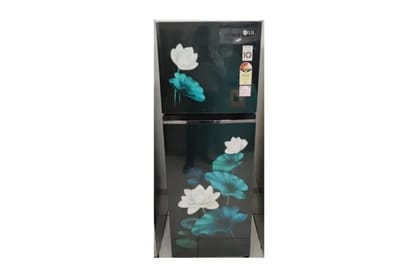 LG GL-S262SELX LG 246 L 3 Star Smart Inverter Frost-Free Double Door Refrigerator GL-S262SELX Ebony Sheen Convertible-black