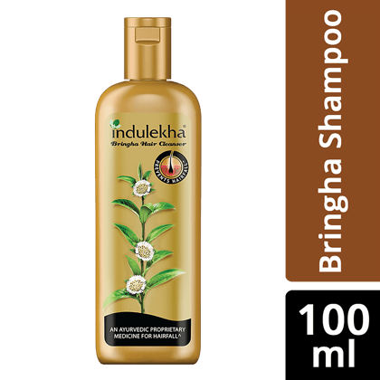 Indulekha Bringha Hair Cleanser - Prevents Hair Fall, Does Not Contain Parabens, 100 Ml