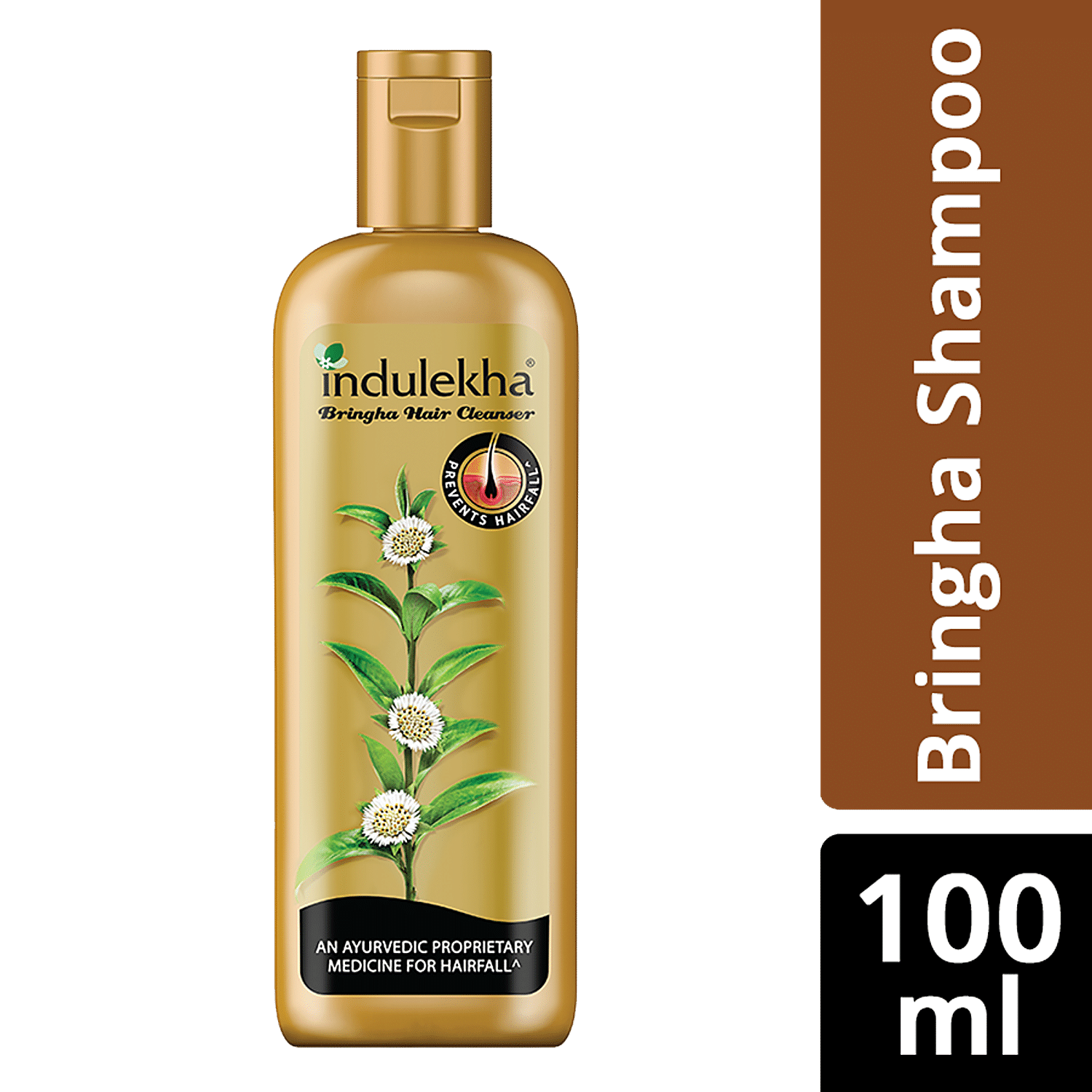 Indulekha Bringha Hair Cleanser - Prevents Hair Fall, Does Not Contain Parabens, 100 Ml