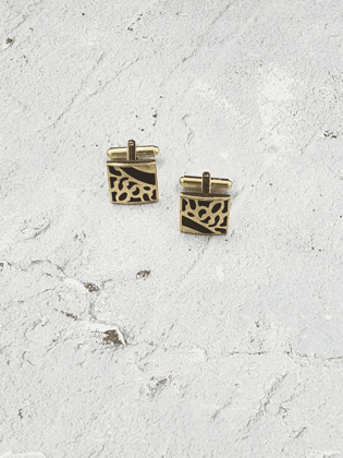 Classic Black & Gold Cufflinks