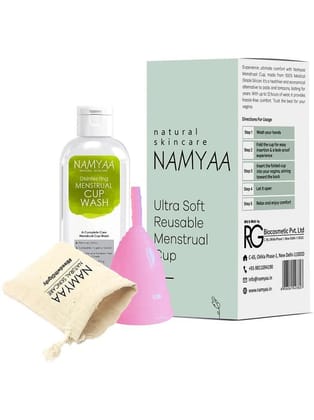 Namyaa Silicone Reusable Menstrual Cup Large ( Pack of 1 )