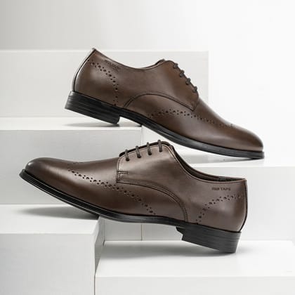 Red Tape Formal Derby Leather Shoes for Men | Real Leather Shoes With Low-cut Pattern