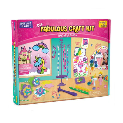 Imagimake Diy Fabulous Craft Kit With 20+ Activities