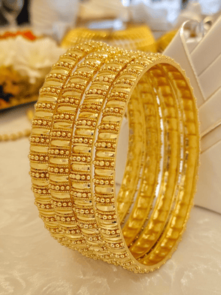 Jewels Kafe Gold Plated Bangle Set (Pack of 4)-2.4