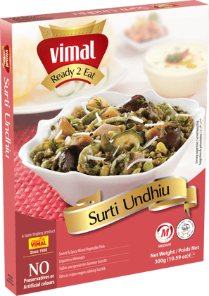 VIMAL Ready to Cook and EatSurti Undhiu Instant Mix Vegetarian with No Added Preservative and Colours - 300g Pack of 2