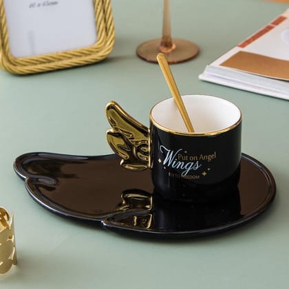 Quill Tea Cup-Black