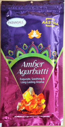 AASTHA AGARBATTI AMBER -120G