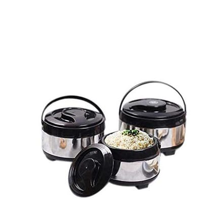 True Home Stainless Steel Casserole Set Of 3 1.5L 2L 2.5