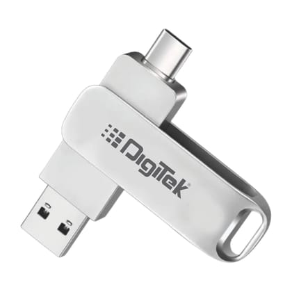 Digitek (DDUD-128G)Pen Drive Dual USB 3.2 128GB USB A & Type -C Flash Drive