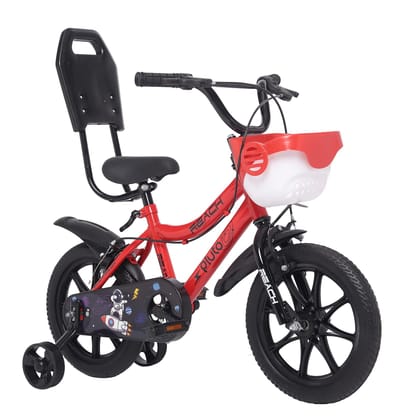 Reach Pluto 14T Juniors Kids Cycle with Training Wheels, 90% Assembled, 12-Inch Frame, Ideal for 3 ft Height, Ages 2-5 Years-Reach Pluto 14T Juniors Kids Cycle with Training Wheels, 90% Assembled