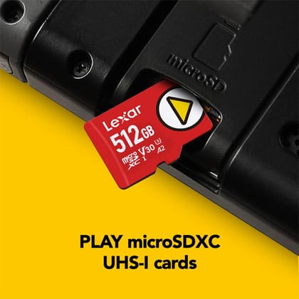 Lexar Play 512GB MicroSDXC U3 A2 Upto 150MB-s Read UHS-I Card