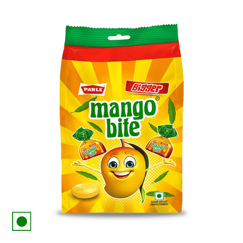 Parle Bigger Mango Bite Candy, 214.5 gm Pouch