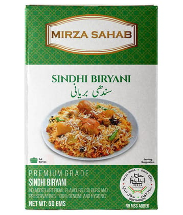 Mirza Sahab Sindhi Biryani Masala Instant Mix 50 gm Pack of 4