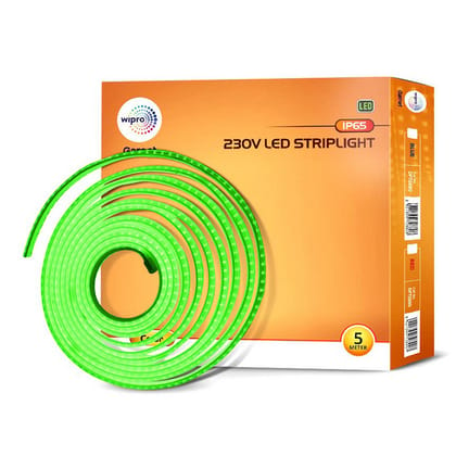 Wipro Garnet 5 mtr LED Strip Light (Water Proof), Green