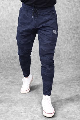 Camo Performance Jogger- Navy-S