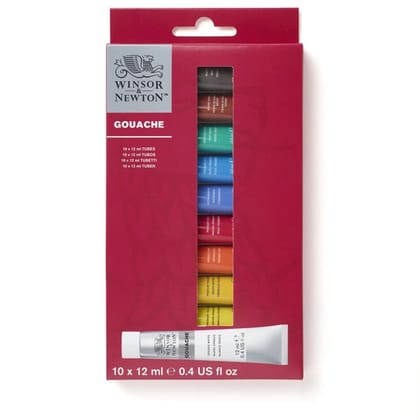 Winsor & Newton Gouache Colour Set Of 10X12Ml