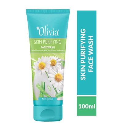 Skin Purifying Face Wash with Chamomile Aloe Vera and Green Tea Extracts