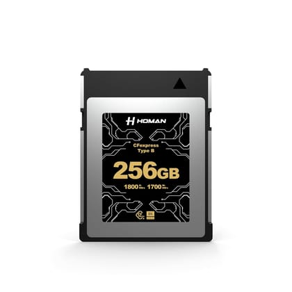 HOMAN CF Express Card Type-B 256GB fit for Any Environmental Temperature from -10 Degree to 70 Degree Celsius with 10 Year Warranty & Recovery