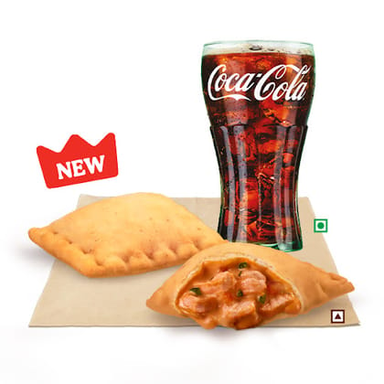 BK Chicken Pizza Puff + Coke