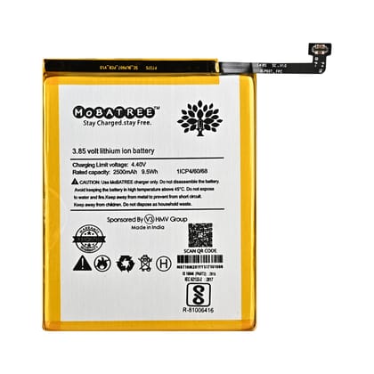 Mobatree Orignal Mobile Battery for OnePlus X E1003 E1001 E1005 -BLP 607 (6 months Guarantee)