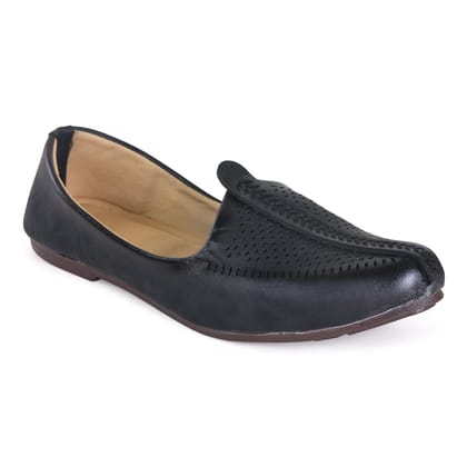 Designer Black Jutis For Men-8