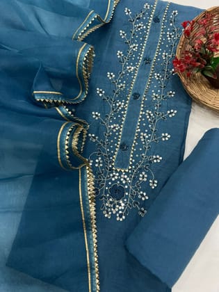 Muslin Silk Suit