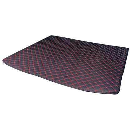 Autofurnish 7D Custom Fitted Car Trunk Base Mat for BMW X5 xDrive 2019-Black Red