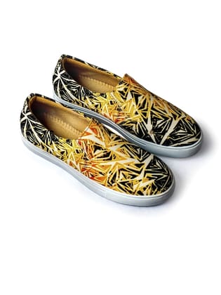 Men Printed Slip-On Loafers