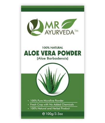 MR Ayurveda Aloe Vera Powder for Hair Growth & Skin Care Face Pack Masks 100 gm