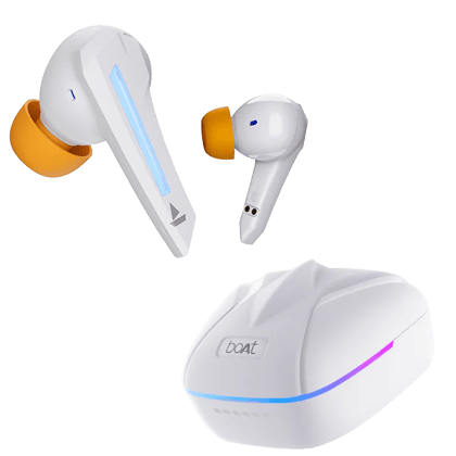 boAt Immortal 111 | Bluetooth Gaming Wireless Earbuds with BEAST™️Mode, ENx™ Technology, ASAP™ Charge, Bluetooth v5.3 White Sabre