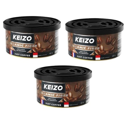 KEIZO Organic Fiber Just Coffee  Pack of 3