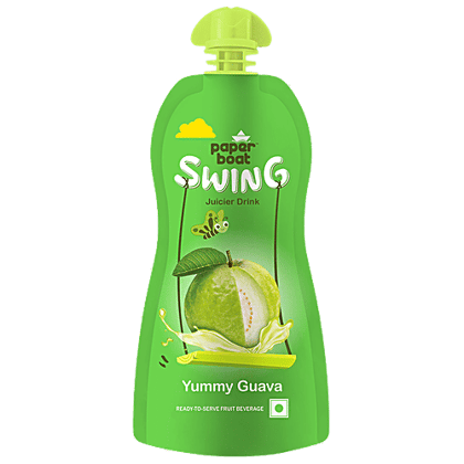 Paperboat Swing Swing Juicer Drink - Yummy Guava, Thick & Flavourful, Ready To Serve, 250 ml Pouch