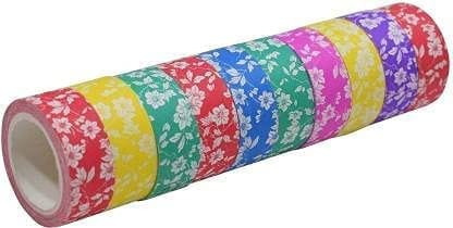 Paper Tape Rolls for Decorative Art Craft and DIY Gift Wrapping Supplies(10 Pieces in one roll)