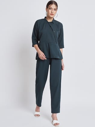 Shirt Style Top & Trousers